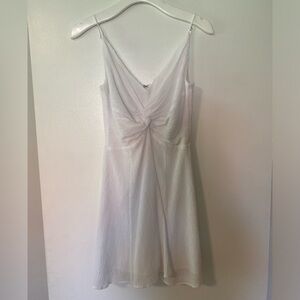 Abercrombie & Fitch Crinkle Textured Twist-Front Mini Dress